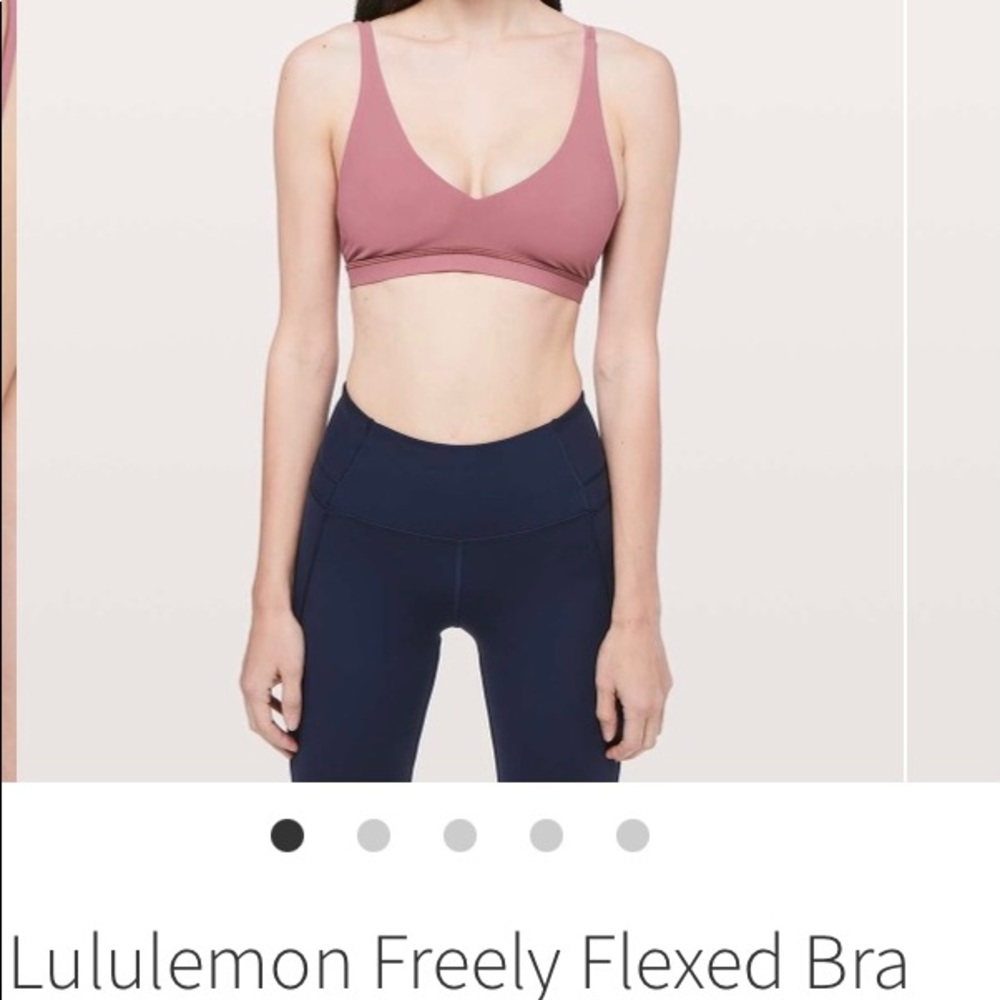 Lululemon Freely Flexed Bra Misty Merlot Size 4